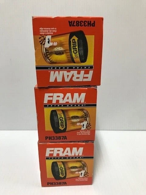 Nuevo en caja Filtro de aceite Fram PH3387A Lote de 3 (FC93-5 T0629) Foto 2 de 2