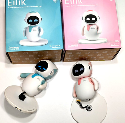 Energize Lab Eilik Robot Pink & Blue Smart Desktop Companion Broken Needs Repair