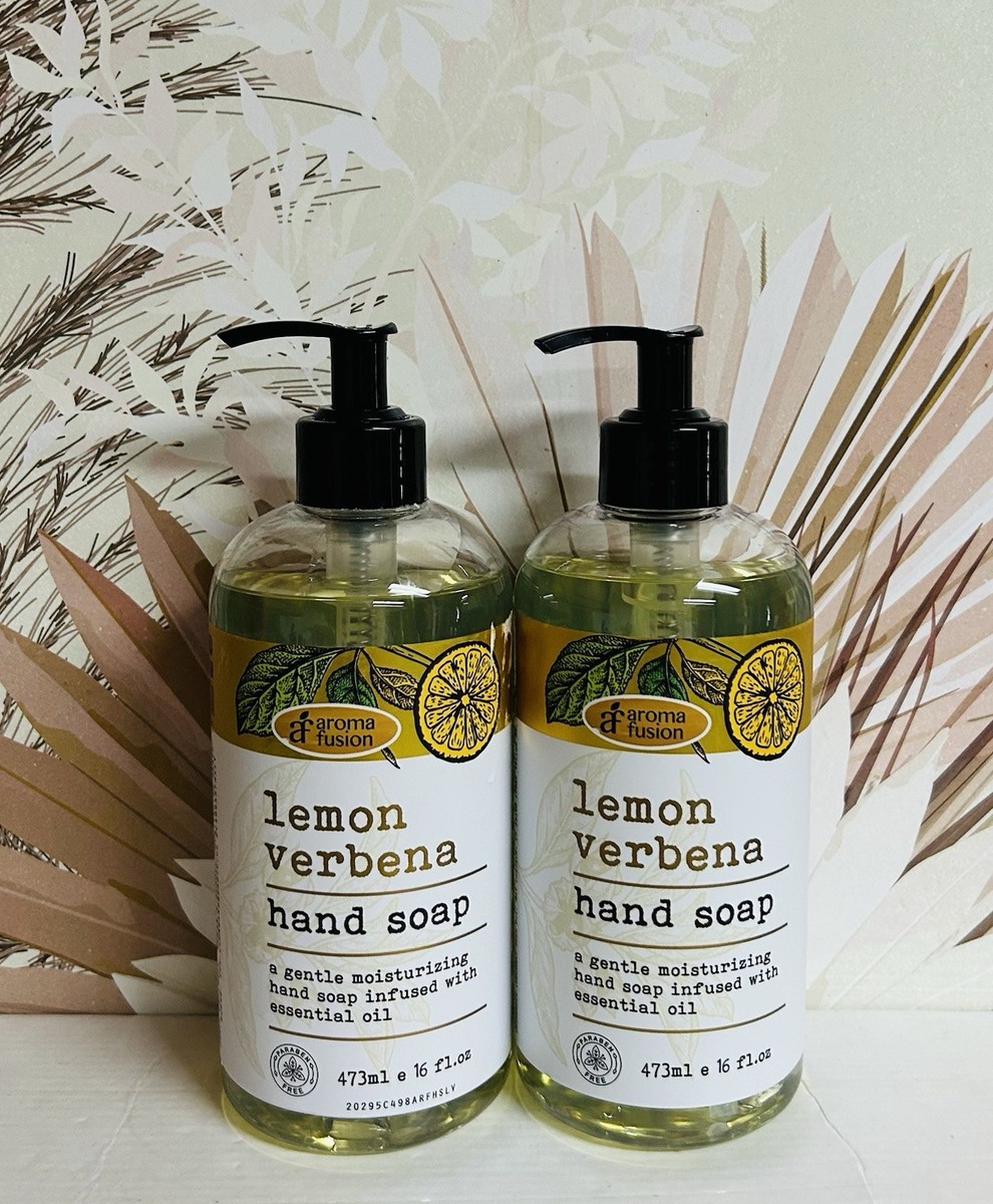 2-Pack Aroma Fusion ~ Lemon Verbena Hand Soap with Essential Oil 16 fl oz  Each | eBay