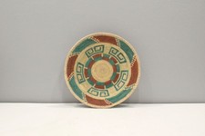 African Basket Botswana Natural Colors South Africa Woven Palm Food Basket