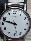 1974 Timex Marlin White Dial Stainless Steel Mens Watch,33MM, Starts And Stops