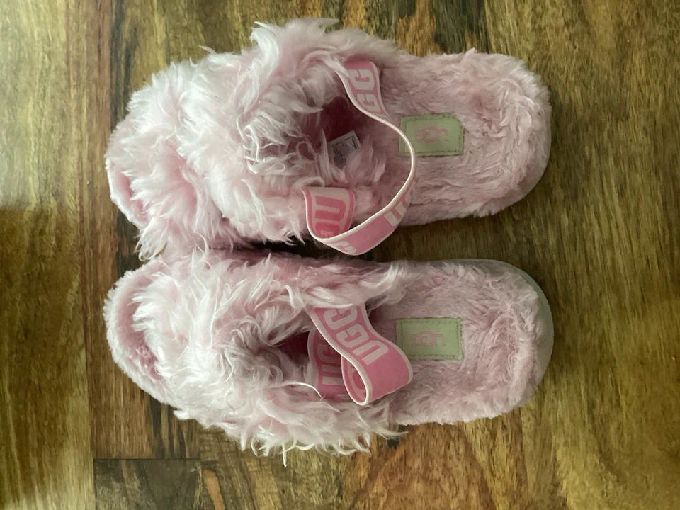 Ugg Fluff Sugar Platform Sandals..soft Pink..Sz 7 - Image 3 of 4