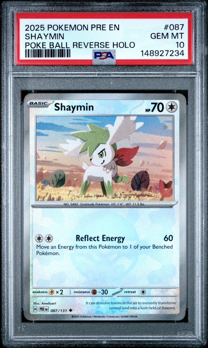 Shaymin Pokémon TCG Professional Sports Authenticator (PSA) Grade