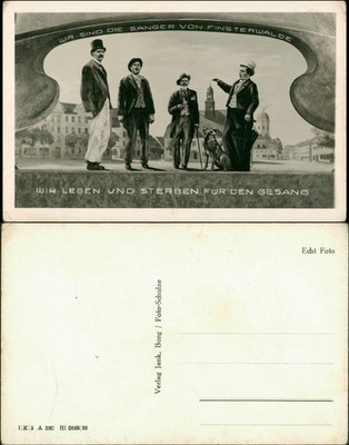 Ansichtskarte Finsterwalde Grabin Marktplatz, Sänger - Fotomontage 1930