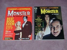 Forrest J Ackerman Famous Monster of Filmland #1 & #2, (TWO books) MONSTERS!