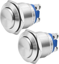 UL Listed 19mm High Momentary Push Button Switch 3/4 IP67 Waterproof 304