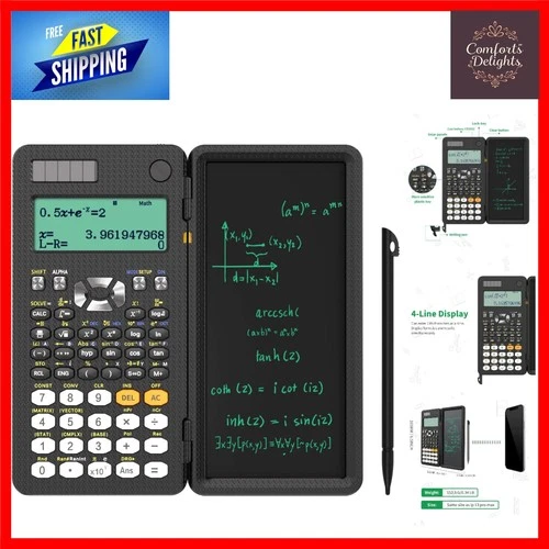 991ES Plus Scientific Calculator with Foldable Writing Notepad