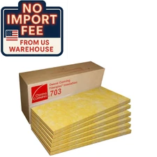 OWENS CORNING 703 2in Rigid Fiberglass Panels 4x2 Acoustic 6 Pack Soundproof Pro