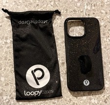 Loopy Case For Iphone 16 Pro Max- Brand New ! Black Sparkle