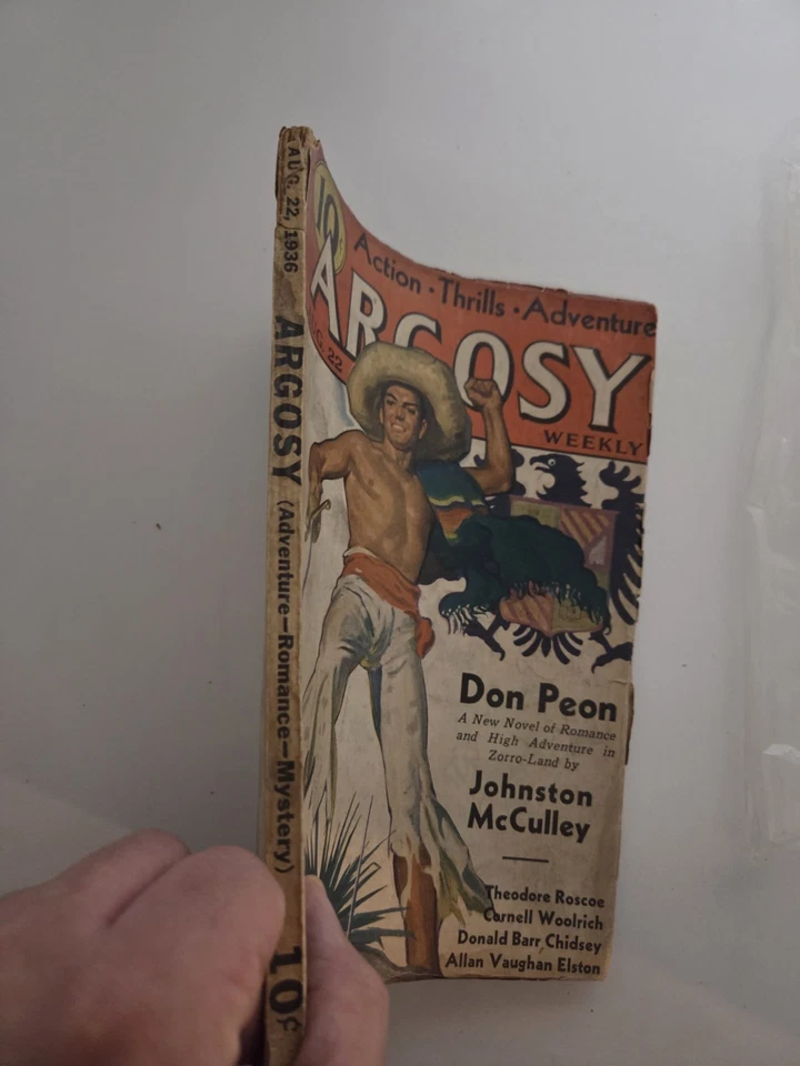 Argosy Weekly Pulp Magazine August 22nd 1936 - Image 2 of 4
