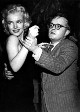 Truman Capote  And Marilyn Monroe Black And White 5x7 Picture Celebrity Print