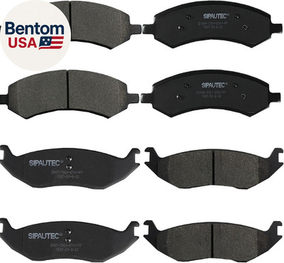 -Front & Rear Carbon Fiber Ceramic Brake Pads Replacement for Dodge Ram1500 /Ram