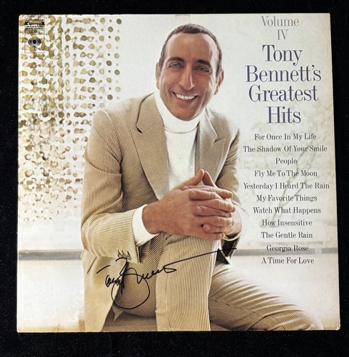 Tony Bennett Signed Autographed Vinyl LP Record Album BAS COA Greatest Hits