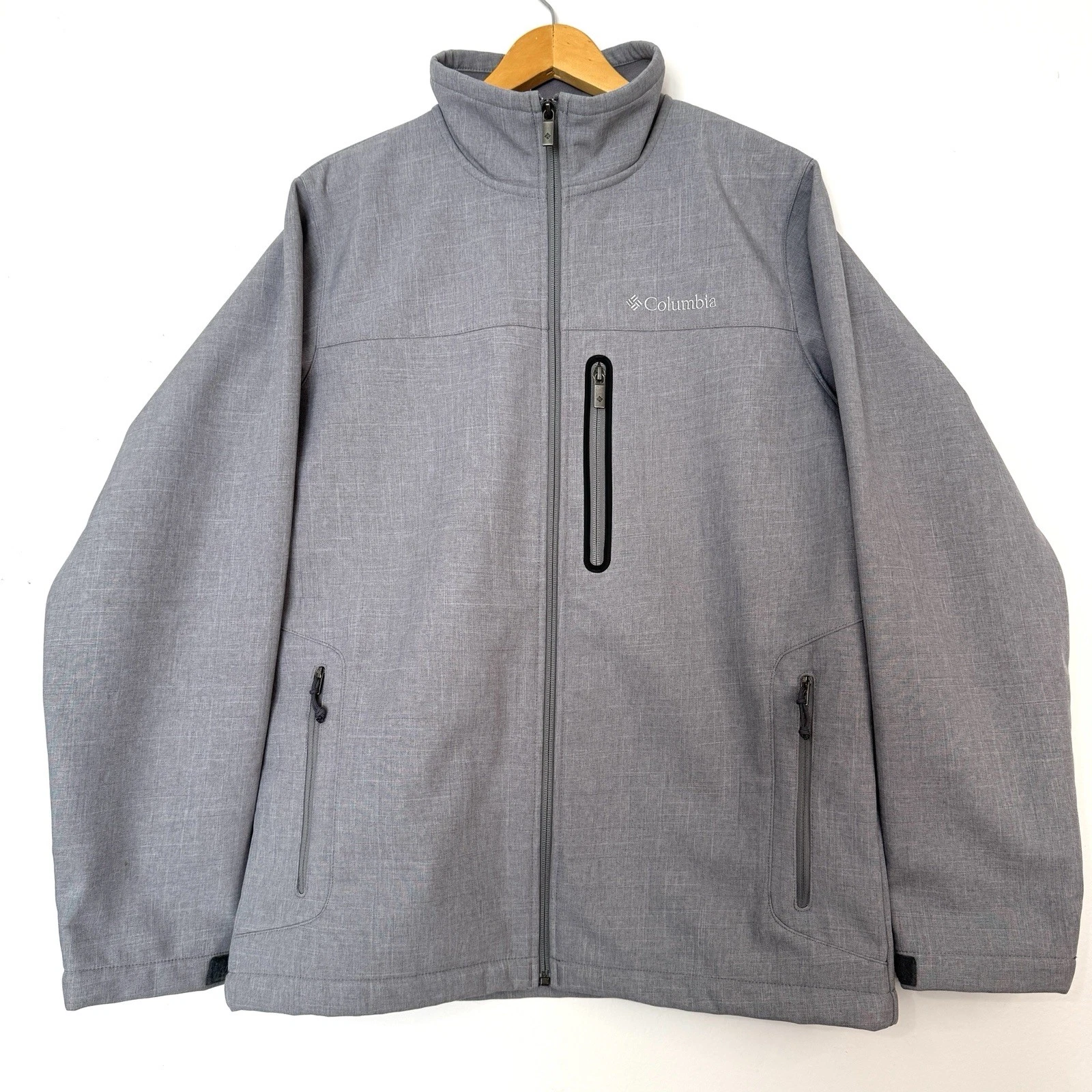 Columbia Men’s Cruiser Valley Softshell Jacket Grey Size Medium