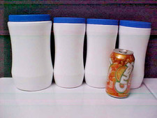 Set of 4 White Storage Containers CLEAN LQQK