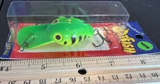 WORDEN'S LIL FATFISH CRANKBAIT LURE 1/4 OZ GREEN/YELLOW/BLACK STRIPE