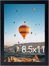8.5X11 Inch Picture Frame Black for Certificate Poster and Photo, Horizontal and