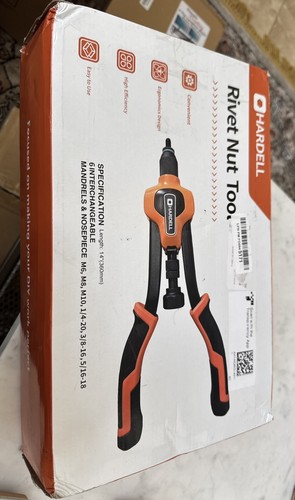 HARDELL Rivet Nut Tool, 14" Rivnut Tool with Upgraded Orange  - Picture 8 of 10