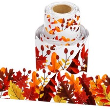 Maple Leaves Fall Bulletin Board Border Roll Autumn Classroom Decoration 36 Ft