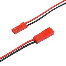 20pcs 2-pin JST Connectors Terminals Male Female Plug Cable 18AWG Silicone Wire
