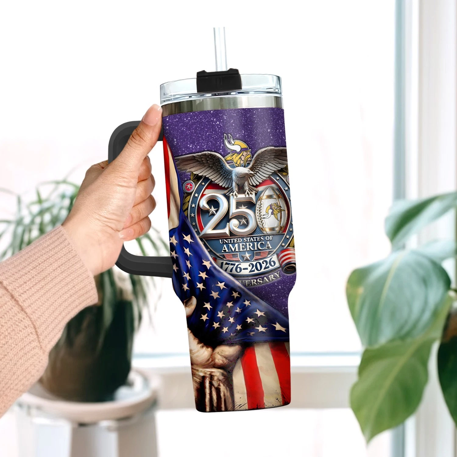 Minnesota***Vikings 40oz Stainless Steel Tumbler