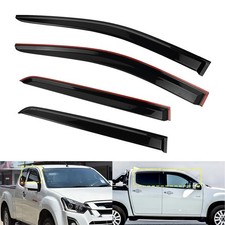 For Isuzu D-max II 2012-2020 Sun Wind Deflectors Rain Guard Set Tinted 4PCS