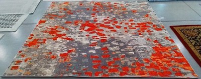 GREY ORANGE 9'-0'' x 9'-0'' Broken Thread Rug Reduced Price 1172786825 MAD425H-9SQ