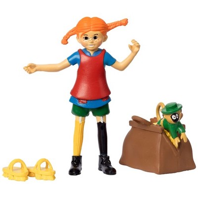 Pippi Langstrumpf Spielzeug Spielfiguren mit Pippi, Herr Nilsson Äffchen, Gold K