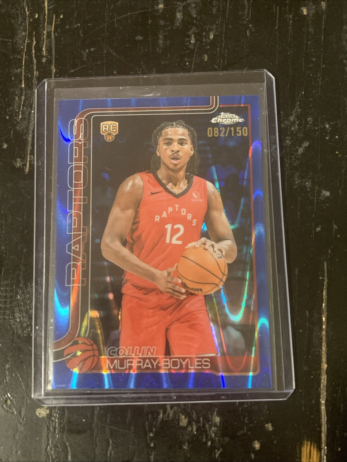 2025-26 Topps Chrome Collin Murray-Boyles #259 Blue Wave Refractor /150 (RC)
