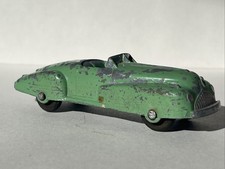 Vtg Tootsietoy Green Buick Roadster Convertible Black Tires 1940's USA