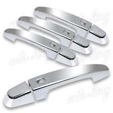 8PCS MIRROR CHROME DOOR HANDLE COVER CAPS TRIM FIT 2016-2019 CHEVY MALIBU/VOLT