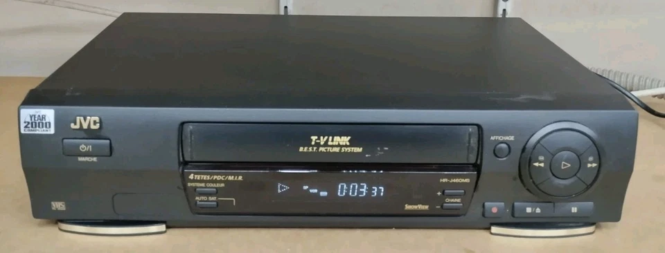 JVC HR-J460 VIDEOREGISTRATORE VHS 4 TESTINE CON TELECOMANDO  - Immagine 3 di 4