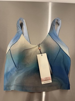 Calia Women's Inspire Scoop Neck Active Crop Tank Top Mountain Mist Cool Blue XS