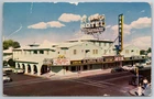 NV, Las Vegas, Hotel El Cortez, 40s 50s Cars, Vintage Postcard