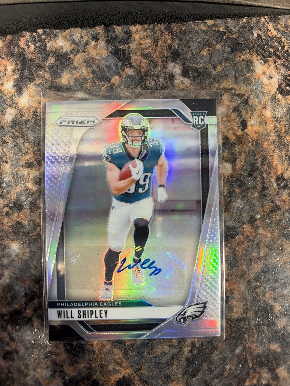 2024 Panini Prizm - Rookies Will Shipley #397 Silver Prizm Autographs (AU, RC)