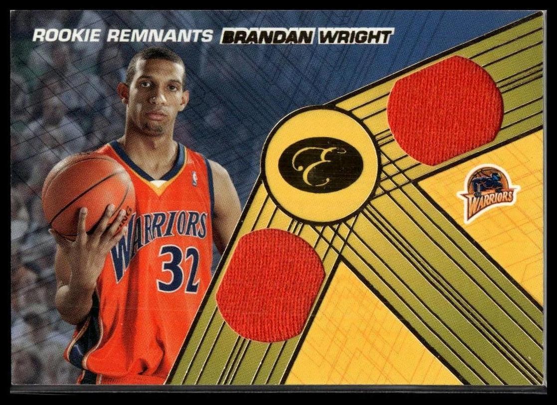 2007-08 Bowman Elevation #RDR-BW Brandan Wright Rookie Remnants Dual #/99