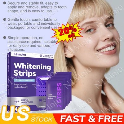 2026 NEW-DR.DENT Purple Teeth Whitening Strips   Peroxide Free, 14 Count  
