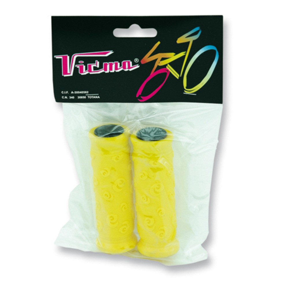 Pair Of Grip-Shift Bicycle Handlebar Grips For Kids. Yellow For Bike Accessories