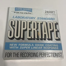 Realistic Supertape Reel to Reel Recording Tape - Low Noise 7" NEW Sealed