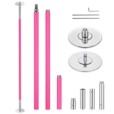 Yescom 10.1 Ft Static Spinning Dancing Pole Kit 45mm Silicone Party Club