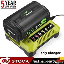 Rapid OP401 Charger For Ryobi 40V 6.0Ah Battery 40 Volt Lithium OP4050 OP40602