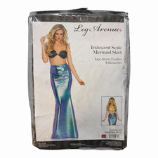 Leg Avenue Iridescent Mermaid Scale PVC Skirt Costume S/P Petite 86710