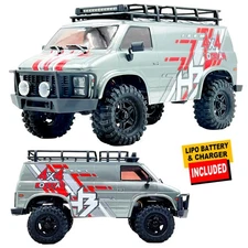 HobbyPlus CR18P EVO-V2 Rock Van, Brushed, 4x4 RTR Trail Crawler Gray