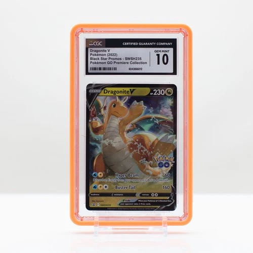 Pokemon Dragonite V Holo #SWSH235 Sword & Shield Promo 2022- CGC 10 Gem Mint