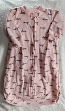 Carter's Baby Girl Fleece One-Piece Sleep Sack Size Medium Long Sleeve