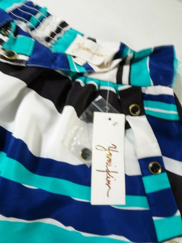 Yumi Kim Women's Drew Striped Silk Button Skirt Sz XS NWT 121 IRRG - Picture 6 of 9