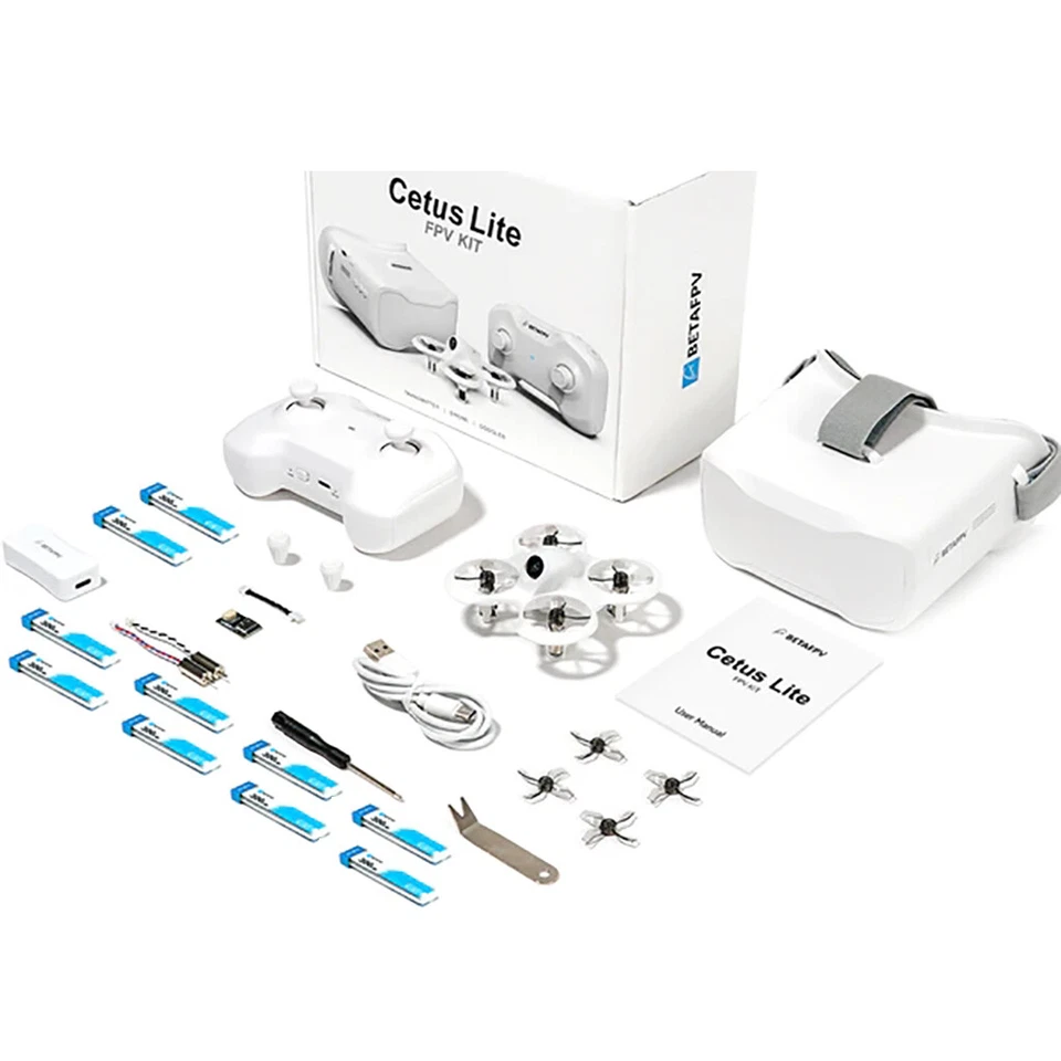 BETAFPV Cetus Lite FPV Frsky D8 LiteRadio1 5.8G 14DBI VR02 Goggles VTX RC Drone - Image 2 of 4