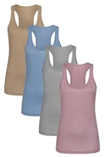 Stedman Ladies Melange Silky Fabric Tank Top Vest Singlet in Vintage Colors