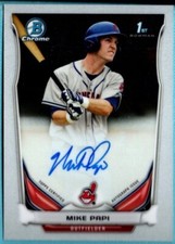 2014 BOWMAN DRAFT  Chrome  Autograph Auto  Mike Papi   Card # BCA-MPA