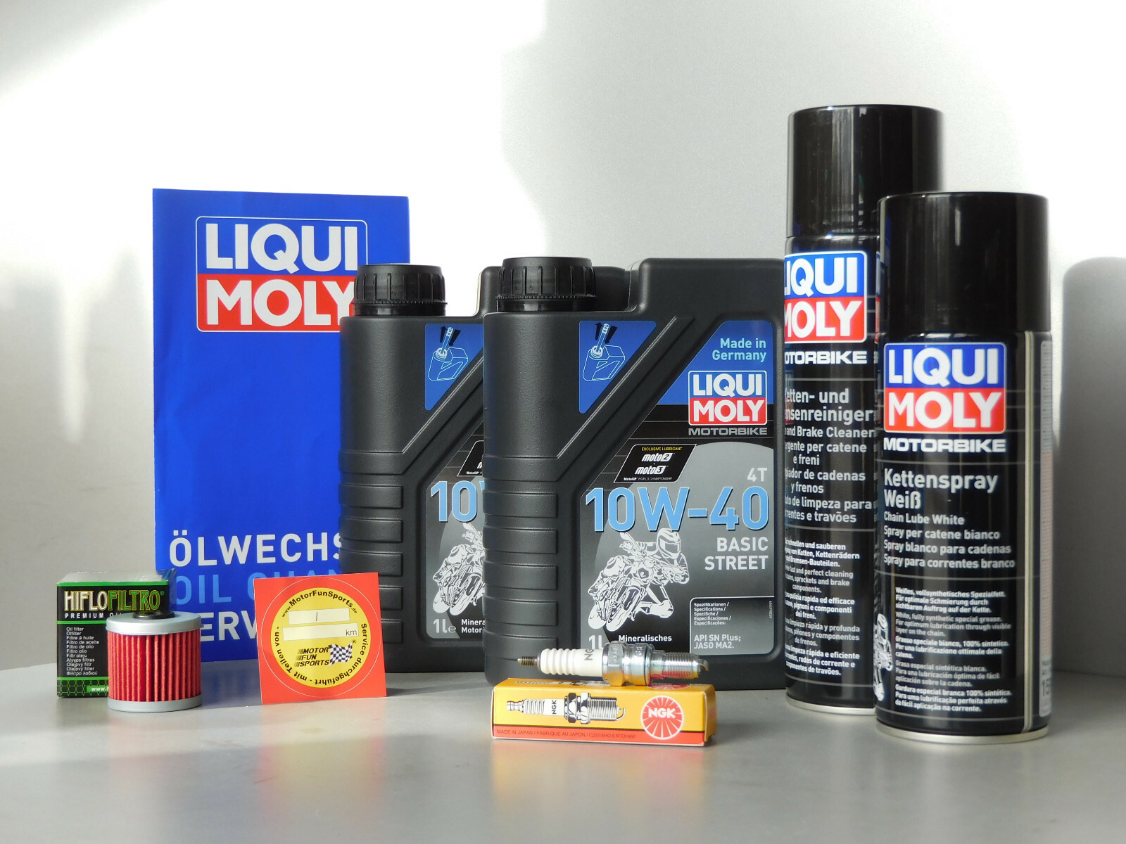 Maintenance Set Daelim VC 125 Oil Oil Filter Spark Plug Inspection Service